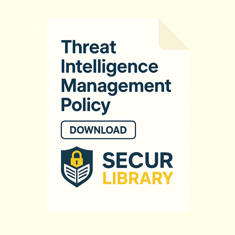 Threat Intelligence Policy securlibrary