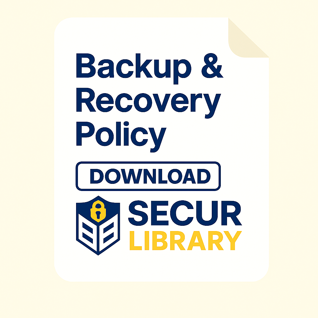 Backup & Recovery Policy SecurLibrary