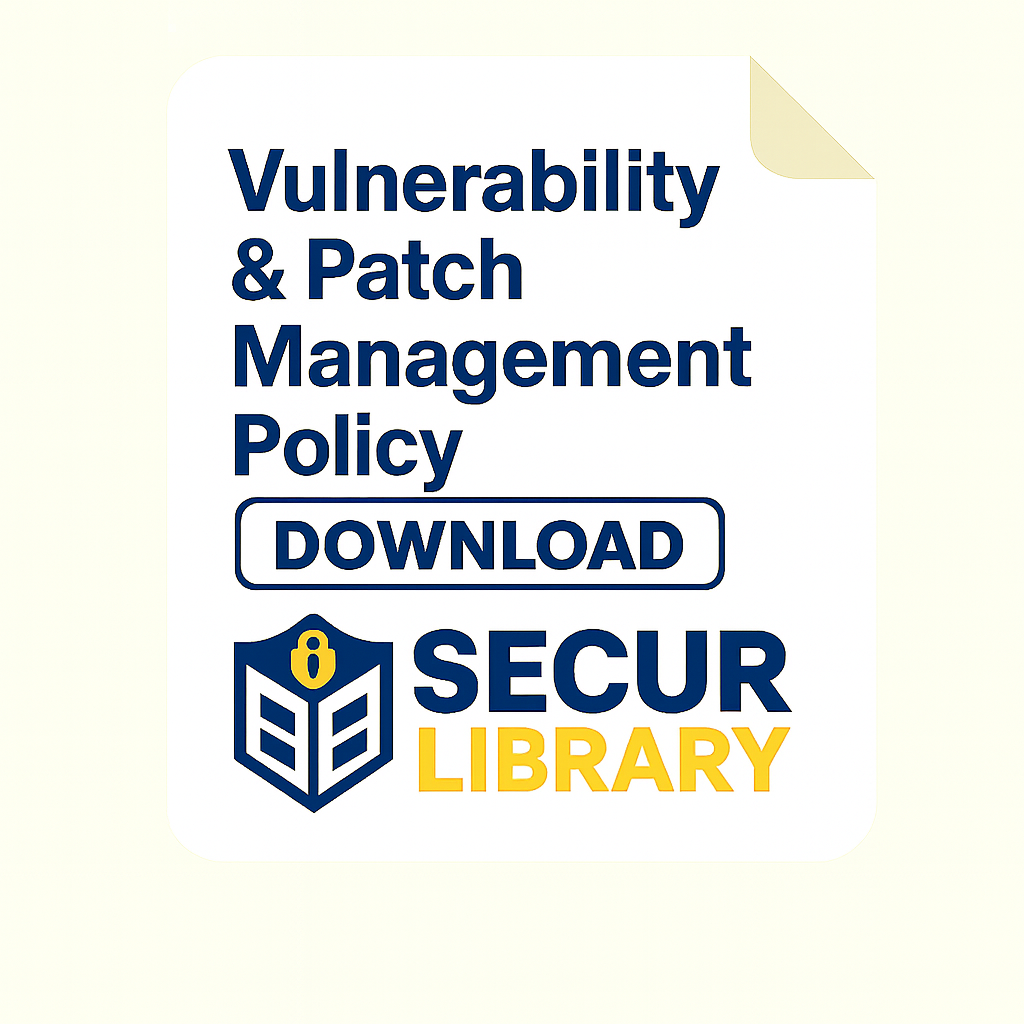 Vulnerability & Patch Management Policy