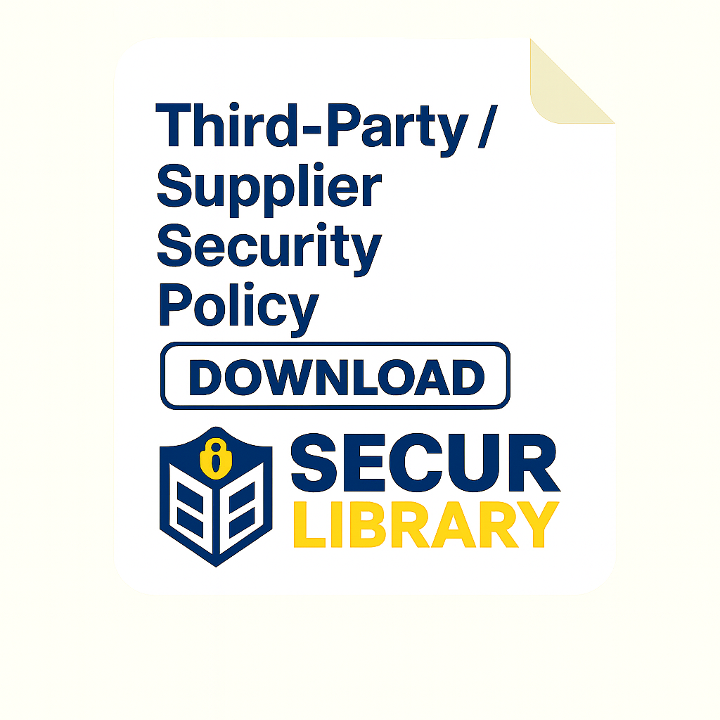 Third-Party / Supplier Security Policy